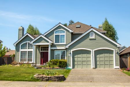 Clean vinyl siding after professional washing on a Bristol, VA home