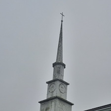 Drone-Assisted-Steeple-Cleaning-Restoring-the-Beauty-of-this-Church 2